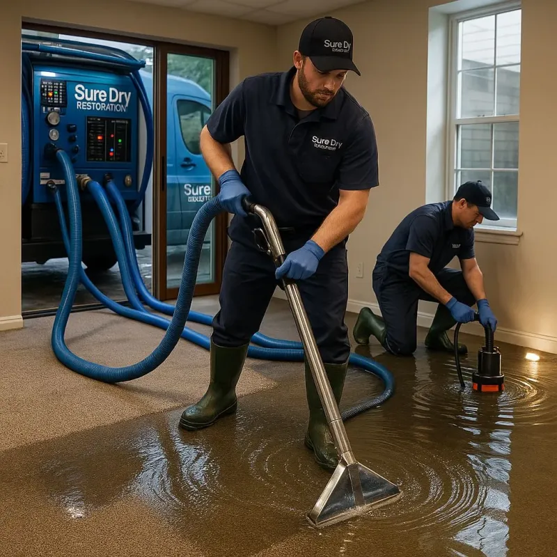 Water Extraction and Removal process in Pewaukee, WI